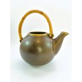 Iconic Ulla Procopé Large Brown Ceramic Teapot GA1, Arabia Finland, 1960s