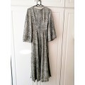 Vintage Jays Silver and Black sparkly Long Dress