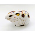 Royal Crown Derby Bank Vole Paperweight - Gold Stopper