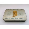 1940 greeting from South Africa Christmas Tin