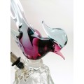 ARCHIMEDE SEGUSO!! 1960S MURANO GLASS PHEASANT BIRD DECANTER MADE FOR LUXARDO