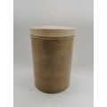Vintage Tall Stoneware  Lidded Pot