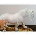 Royal Doulton Large Pride of the Shires HN2528 horse & Foal  by W.M. Chance