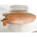 Vintage Large 44cm Wooden Pig  Hand Carved