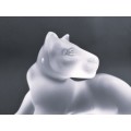 Lalique frosted crystal recumbent Simba Lioness figurine, signed Lalique France