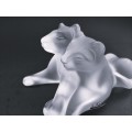 Lalique frosted crystal Tambwee Lion Cubs figurine, designed by Marie-Claude Lalique