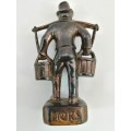 RARE VINTAGE 1950`s Hummel Mors Water Carrier Bronze Figurine, Germany