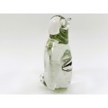 Ngwenya Recycled Glass Swaziland Handmade Penguin Figurine - Paperweight
