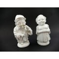 Fabulous Capodimonte Ginori blanc-de-chine `Mansion House Dwarf figurines