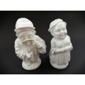Fabulous Capodimonte Ginori blanc-de-chine `Mansion House Dwarf figurines