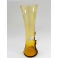 Delicate Amber Glass tall thin jug