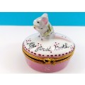 Limoges France Trinket Box My First Tooth Mouse Ltd Peint Main Marque