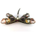 Jeweled Metal Trinket Box Butterfly