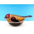 Loyfar Artisan Pewter Multi Color Enameled Bird Trinket Box