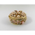 Beautiful Jeweled and enameled Trinket Box