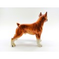 Vintage Quality Boxer Dog Ceramic Ornament Figurine