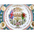Gold Trim Decorative Caverswall Ltd Plate Bone China Princess Diana and Charles Wedding
