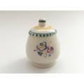 Poole Pottery Hand Painted Lidded pot 1940`s