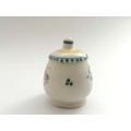 Poole Pottery Hand Painted Lidded pot 1940`s