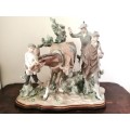 HUGE Magnificent LLADRO FIGURE GROUP, SUCCESSFUL HUNT, BIG GAME