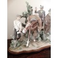 HUGE Magnificent LLADRO FIGURE GROUP, SUCCESSFUL HUNT, BIG GAME