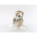 Swarovski Crystal Owl Figurine Medium Brown #1003326
