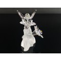 Swarovski Crystal Figurine Hummingbird on Flower 166184 RETIRED