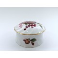Royal Worcester  Spood Hammersley Round Porcelain Lidded Trinket Box