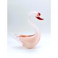 Murano Art Glass Stunning Large Pink Duck Goose Bird