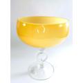 Murano large mid century glass pedestal bowl,