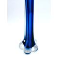 Vintage Tall Blue Thin Glass Vase