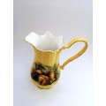 Aynsley orchard gold bone china porcelain jug / pitcher