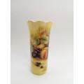 Aynsley orchard gold bone china porcelain Vase in the Orchard Gold