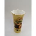 Aynsley orchard gold bone china porcelain Vase in the Orchard Gold