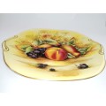 Aynsley Orchard Gold Fruit Serving Plate Tray