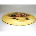 Aynsley Orchard Gold Fruit Serving Gateau Plate