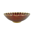 Carlton Wear Rouge Royale Deep Stunning Red and Gold Bowl #