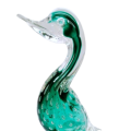 Murano Art Glass Large Green Bubble Duck Goose Bird