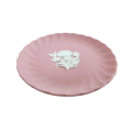 Wedgwood Pink Jasper Round Fluted Dish Plate