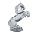 Swarovski Crystal Horses on Parade, White Stallion Horse Figurine, Frosted