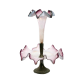 Beautiful Victorian EPNS and purple with vaseline glass epergne