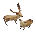 Beswick figurines of a stag and doe designed by Arthur Gredington
