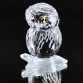 Swarovski Crystal Figurine Owl On A Branch Clear