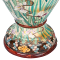 Large Japanese Satsuma Two-Handled Vase Depicting Geisha, Warriors And Irises