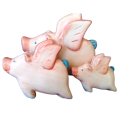 Set Of three Flying Ceramic Pigs