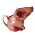 Wood Potters of Burslem, Staffordshire, England,Pink hand-painted pig jug