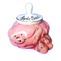 Karen Wheatley Pottery Pig And Piglets Apple Sauce Pot With Lid