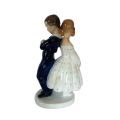 Bing & Grondahl #2372 Denmark Porcelain Figurine Boy Girl Pardon Me Couple