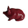 Wemyss Antique & Original Rare Robert Heron Era Pig Decorated All Red