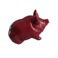 Wemyss Antique & Original Rare Robert Heron Era Pig Decorated All Red